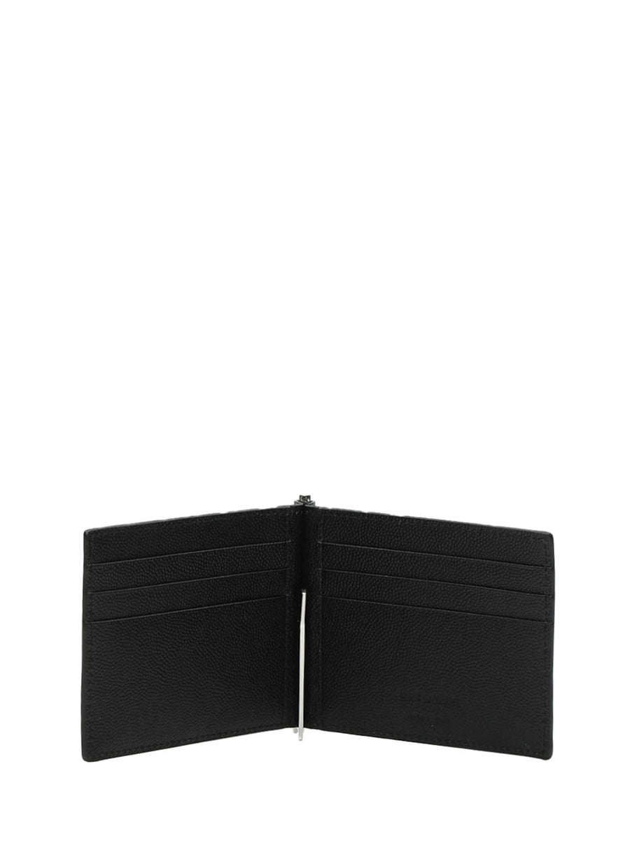 Wallet Black Calfskin Calf Leather