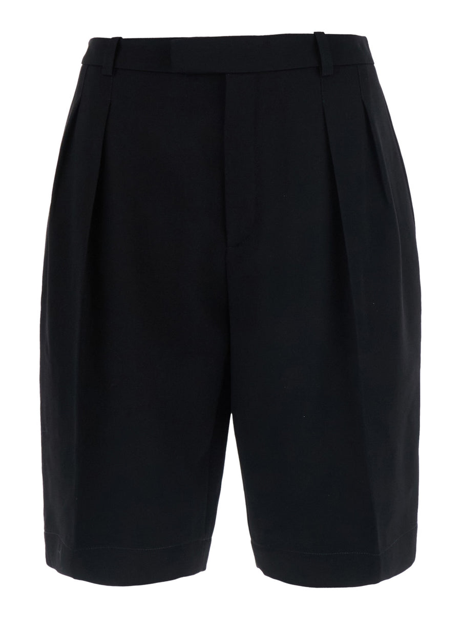 Bermuda Shorts Black Wool