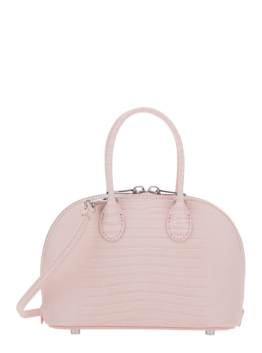 Mini Bag Lizard-Effect Leather Pink