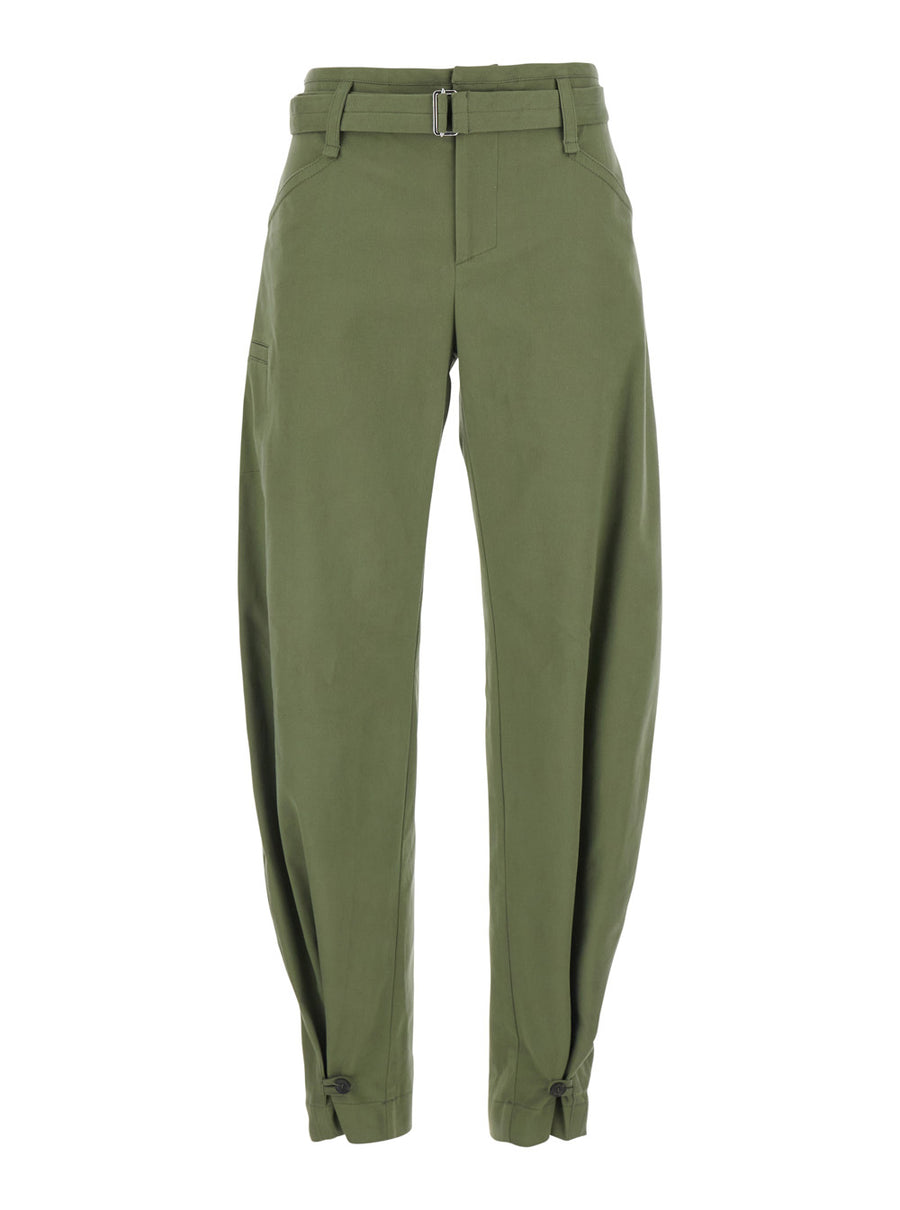 Trousers Ryana Green Cotton
