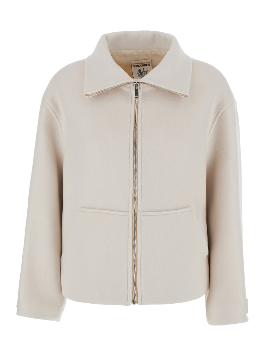 Jacket Jeanie White Wool Coat