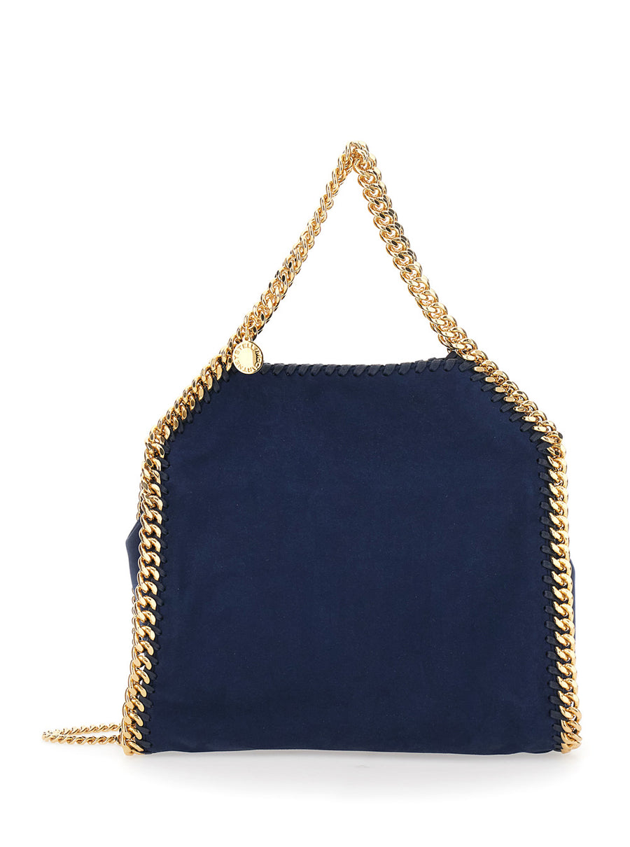Mini Bag Falabella Blue Alter Suede Polyester Shoulder