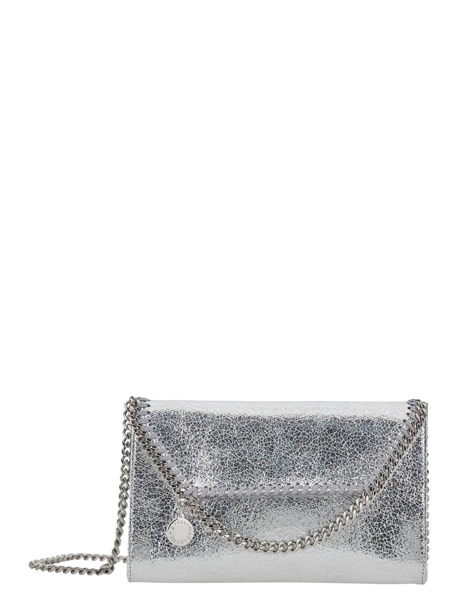 Wallet With Chain Falabella Metallic Polyester Shoulder Bags
