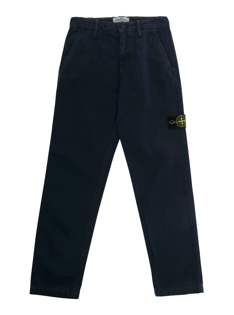 Trousers Tech Fabric Blue