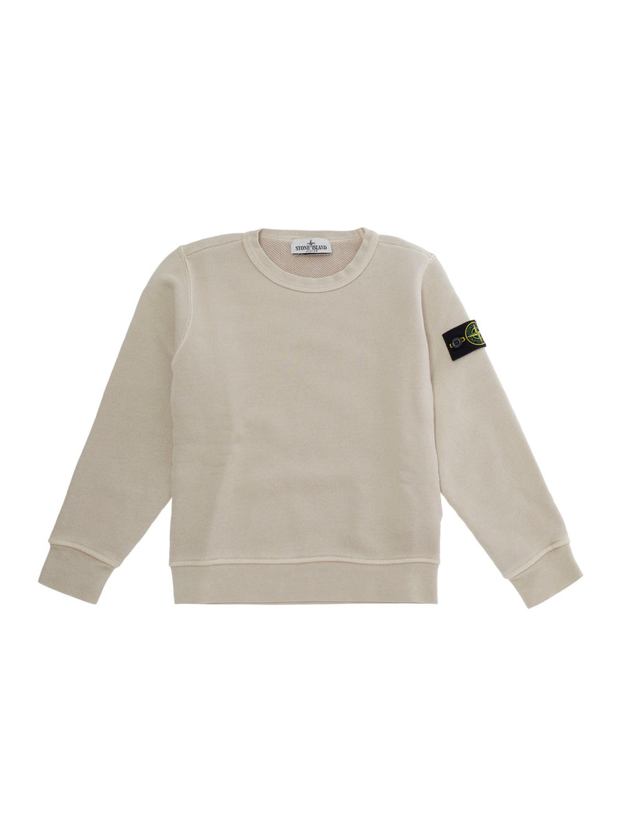Hooded Zip-Up Sweatshirt Beige Tech Fabric Hoods & Sweatshirts