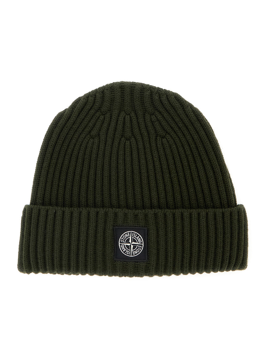 Kids Beanie Green Tech Fabric Hat