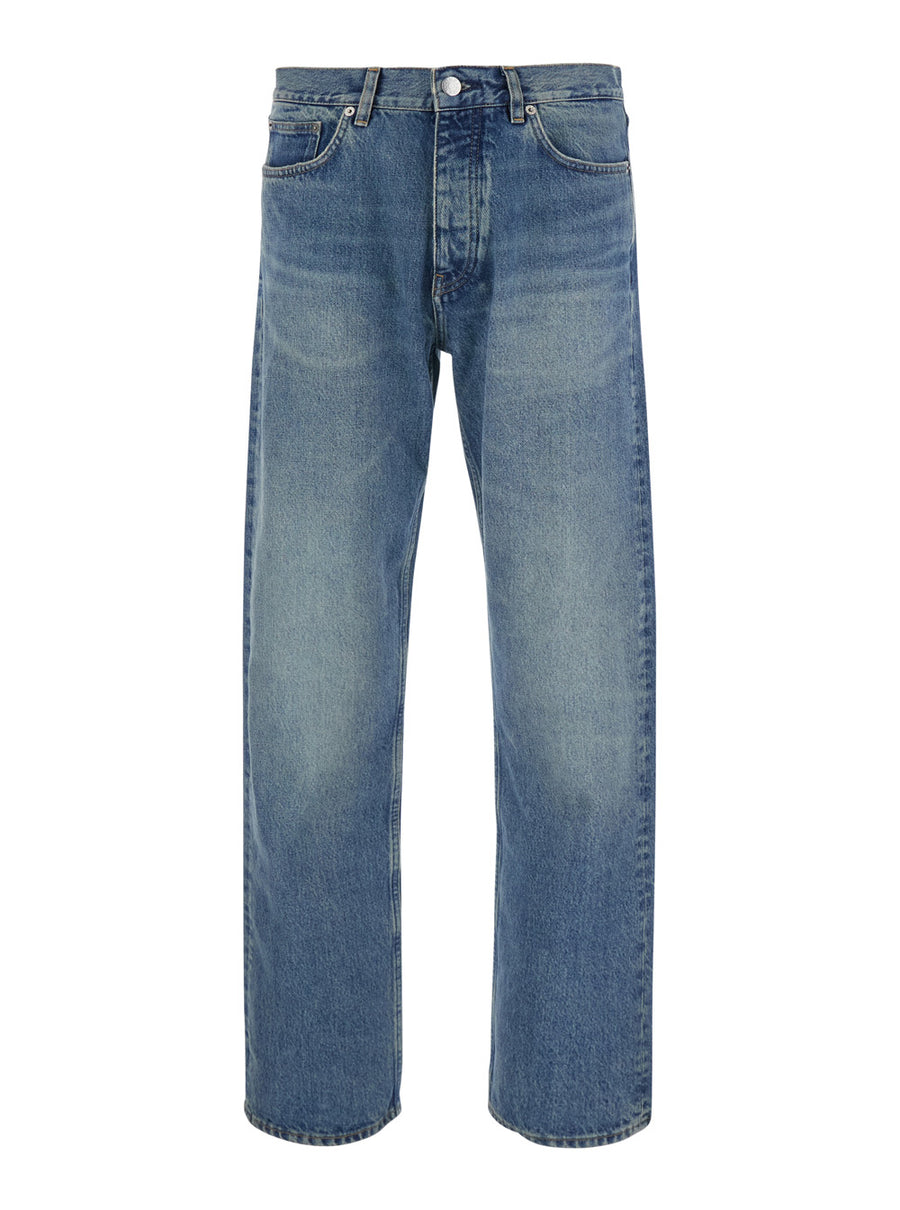 Five-Pocket Jeans Blue Cotton