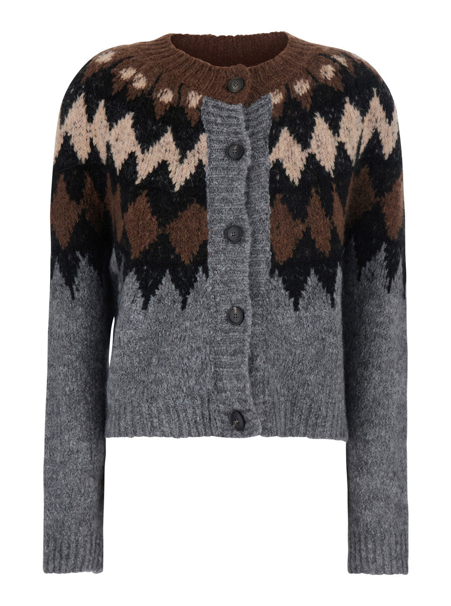 V-Neck Sweater Eiko Multicolour Tops