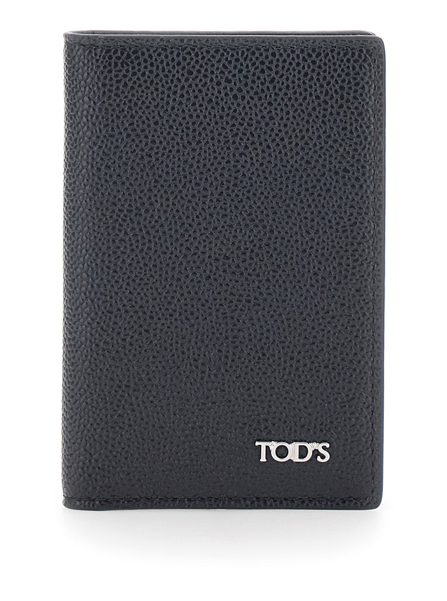 Cardholder Grained Leather Black Calfskin Accessory