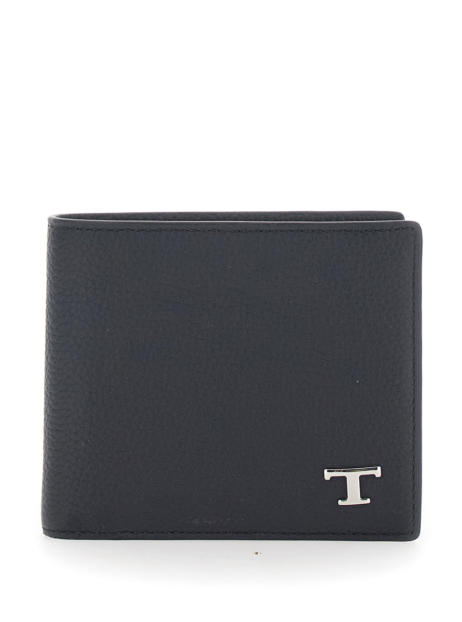 Bifold Wallet Black Calf Leather