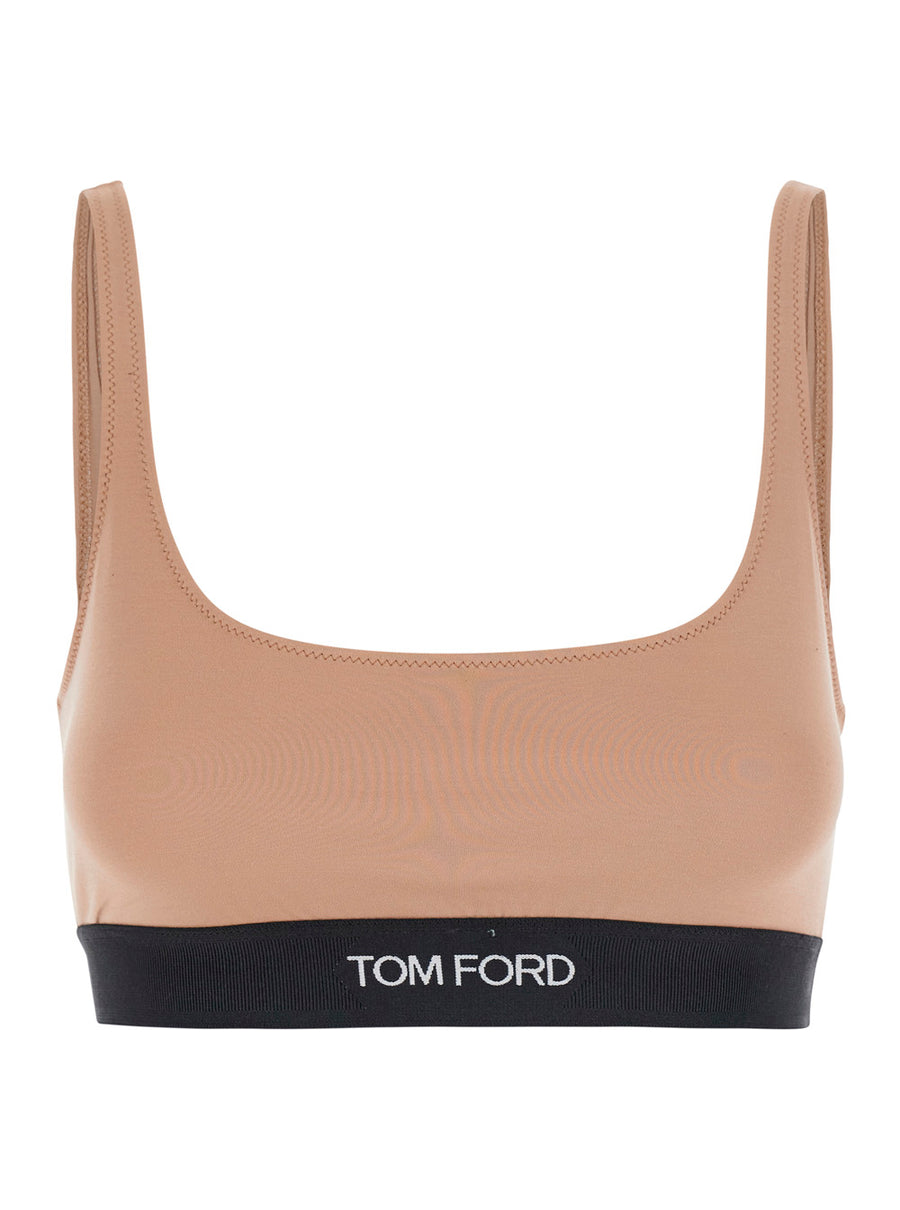 Bralette Modal, Beige Tops