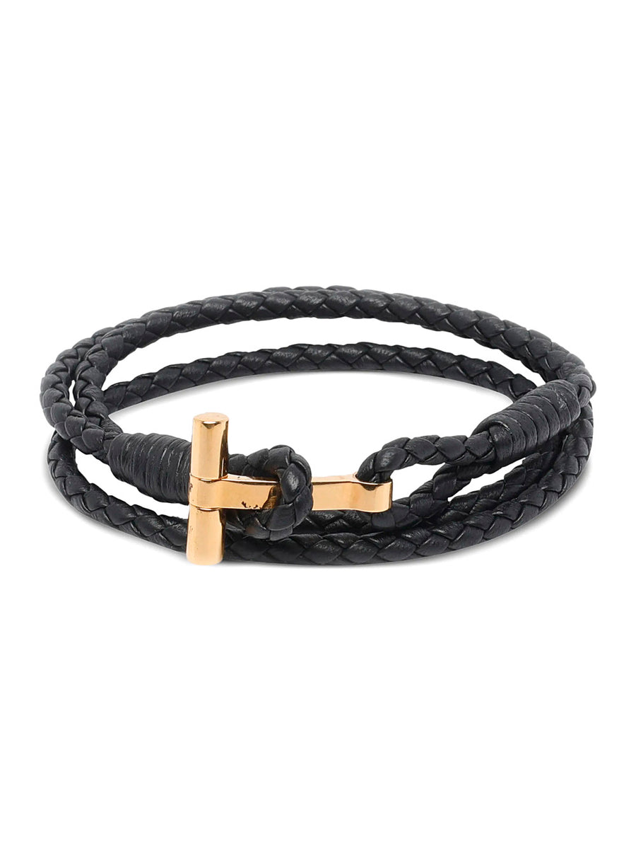 Leather Bracelet Black Calf Bracelets