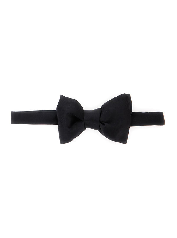 Bow Tie Black Silk Ties &