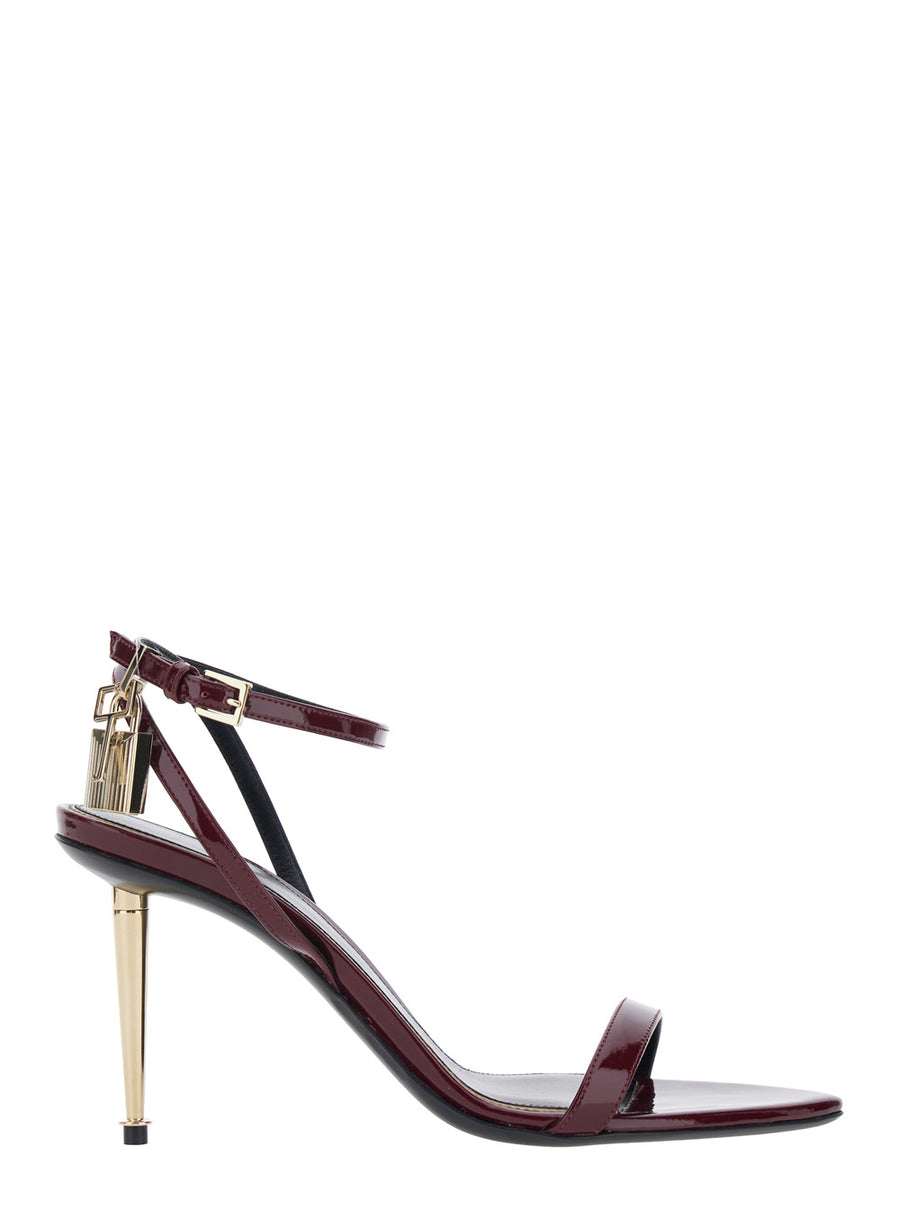Sandals Burgundy Leather Calf
