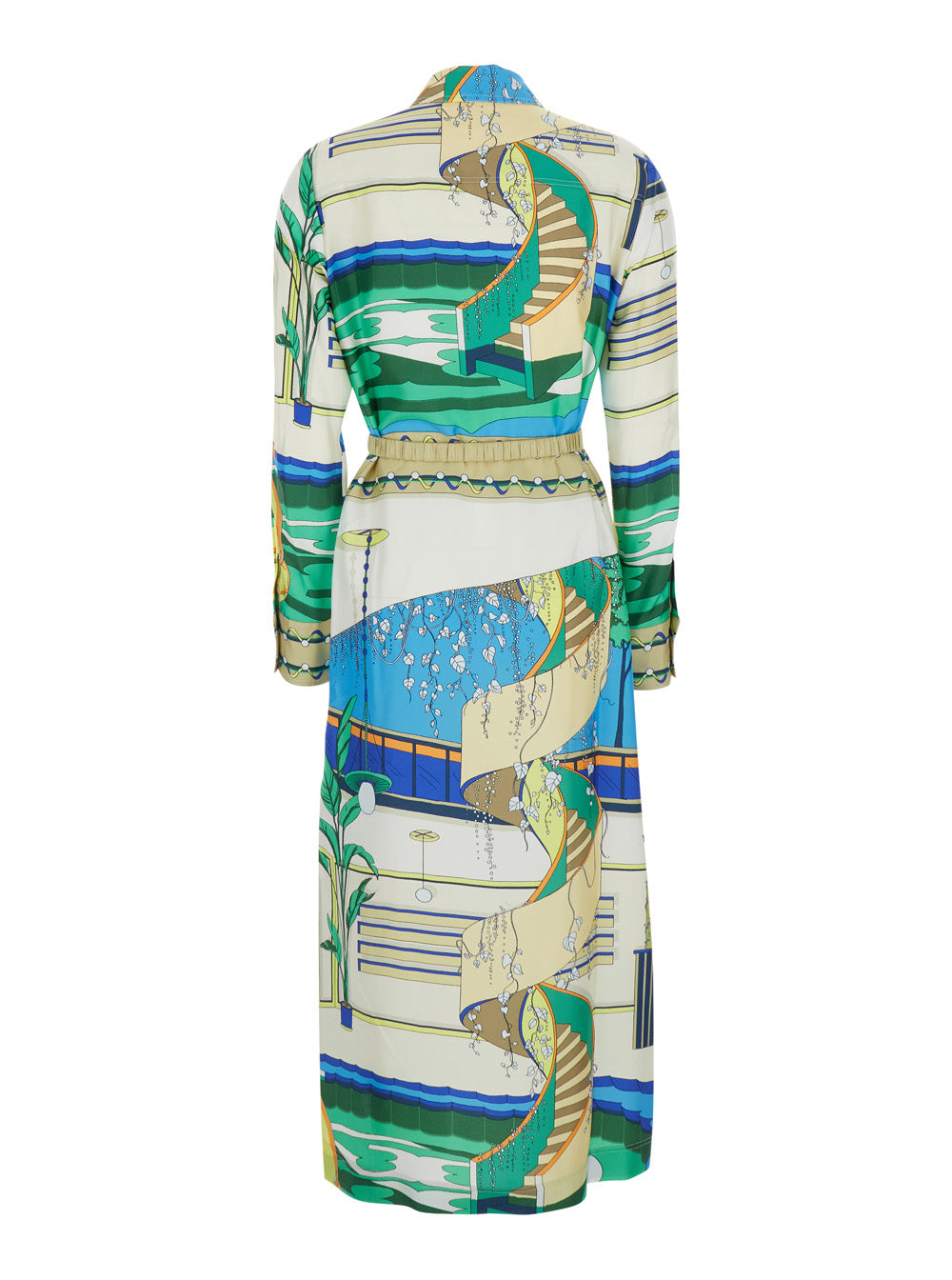 tory burch printed long sleeve dress Tory Burch