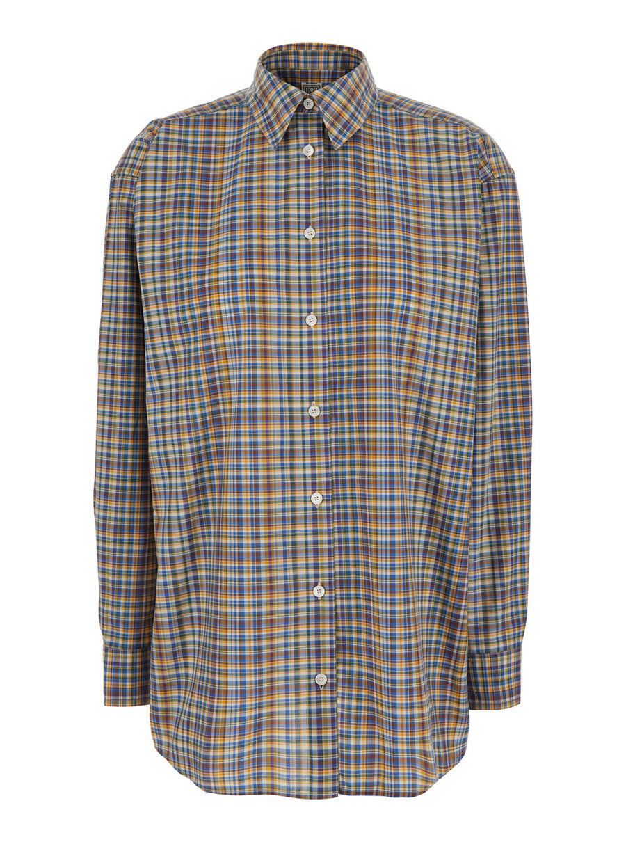 Classic Check Shirt Multicolour Cotton Blouses