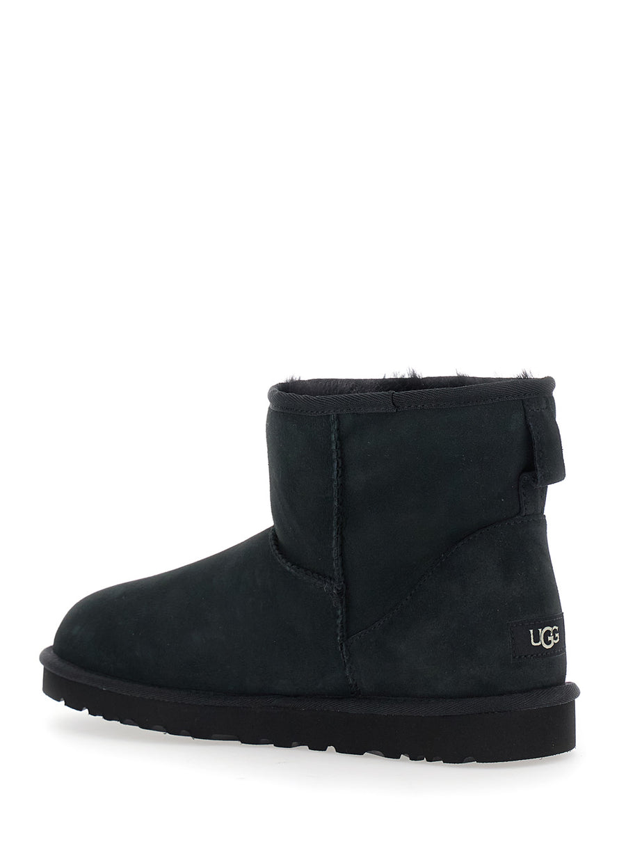 Ankle Boots Classic Mini Black Suede Leather