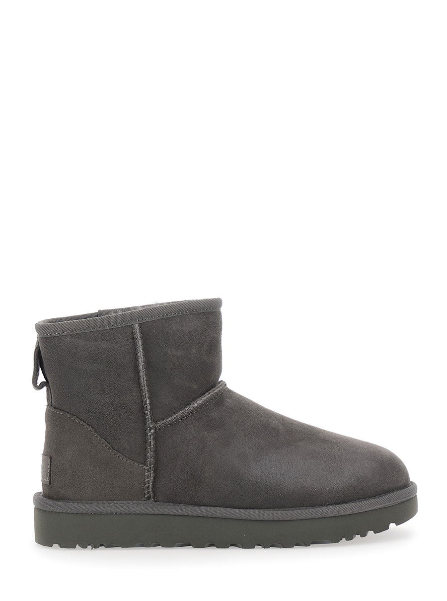 Boots Classic Mini Grey Suede Leather