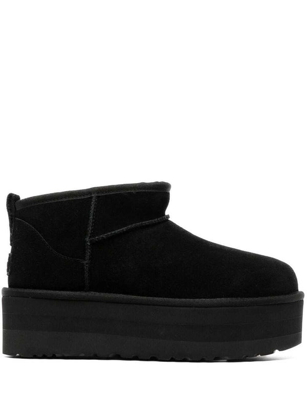 Ankle Boot Classic Ultra Mini Platform Black Leather