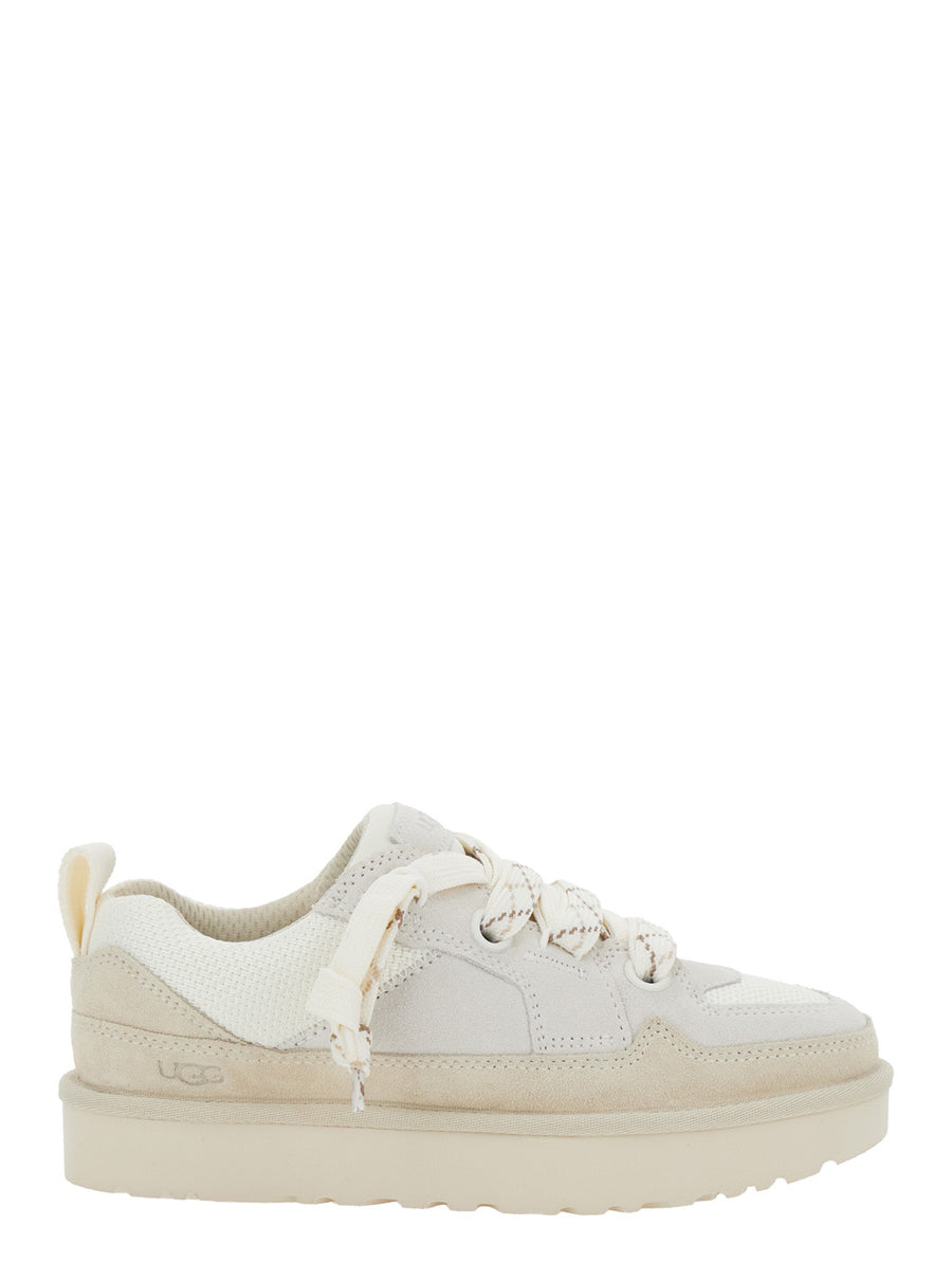 Sneakers Lo Lowmel White Suede Leather Textile Trainers