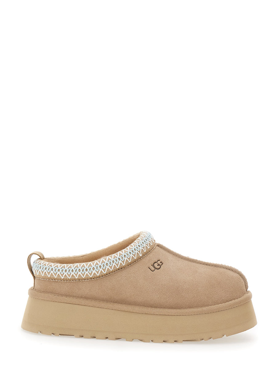 Sabot Tazz Suede Beige Leather Shoe