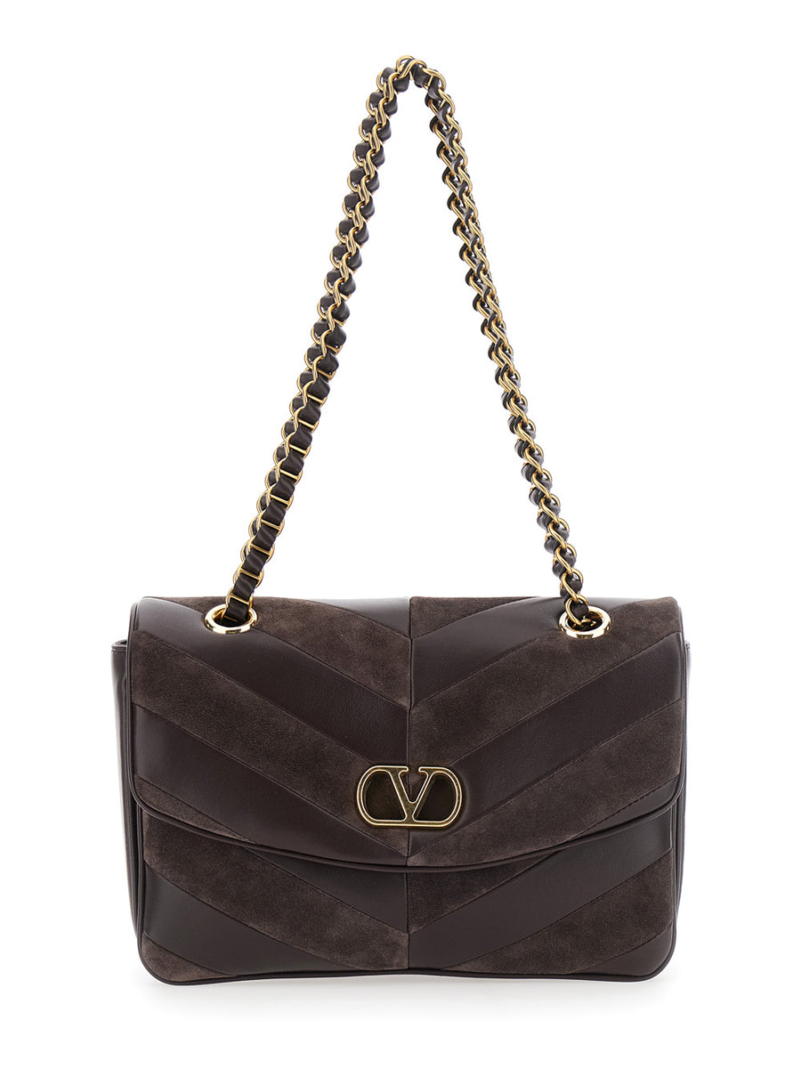 Crossbody Bag Djuna Brown Lamb Shoulder
