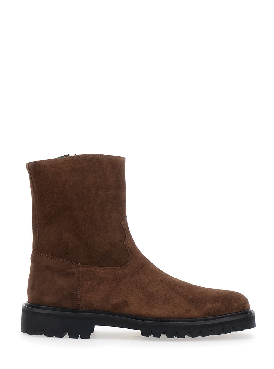 Ankle Boots Suede Brown