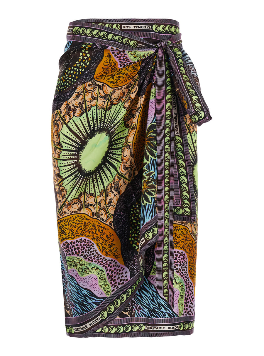 Pleated Skirt La Lune Multicolour Polyester