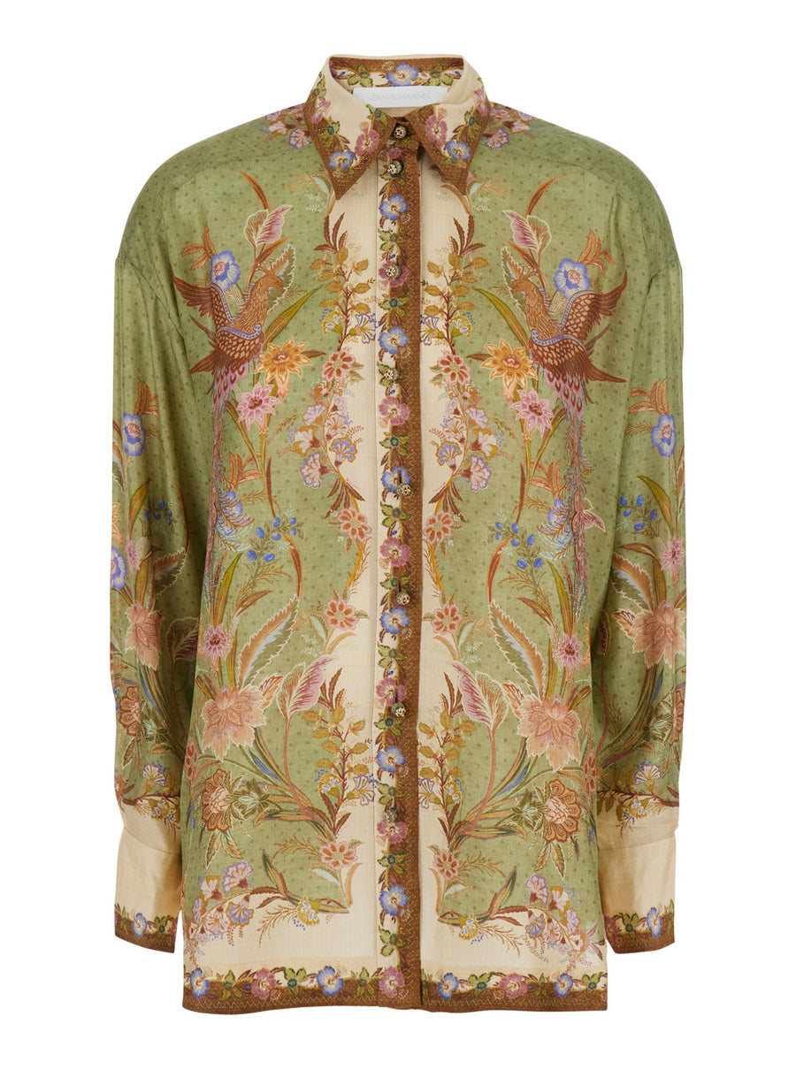 Relaxed Shirt Indra Multicolour Silk Blouses