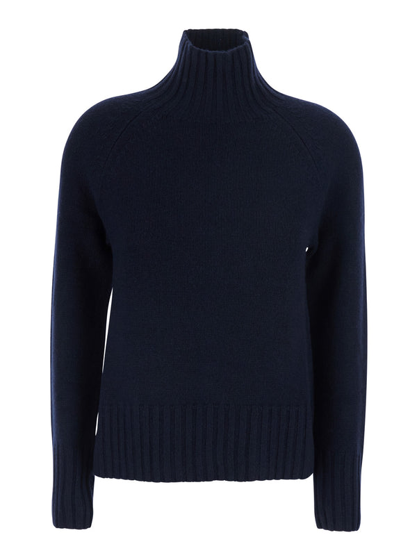 Sweater Mantova Blue Wool Tops