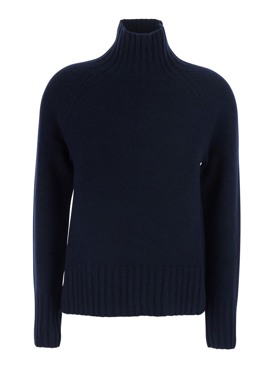 Sweater Mantova Blue Wool Tops