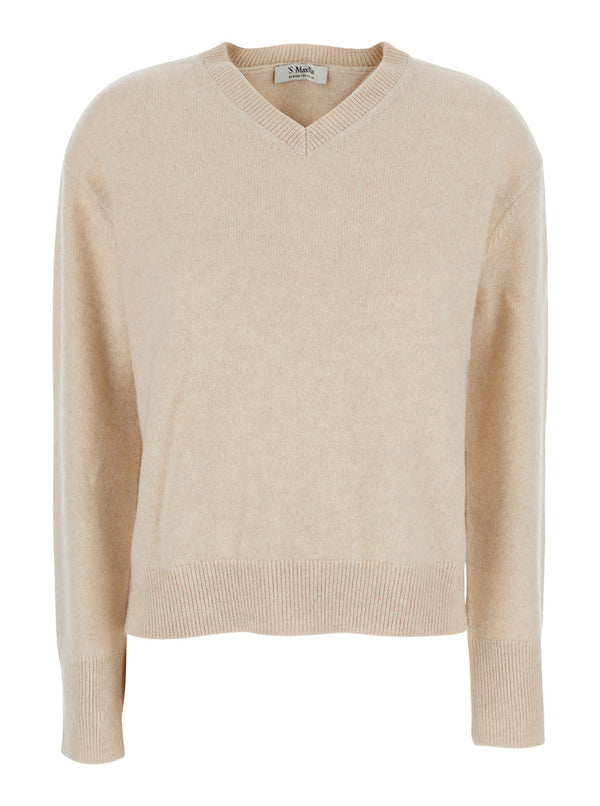 Sweater Fata Beige Cashmere Tops