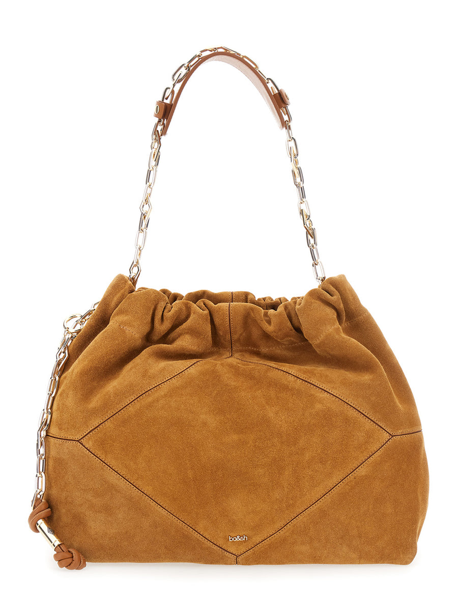 Shoulder Bag June Suede Beige
