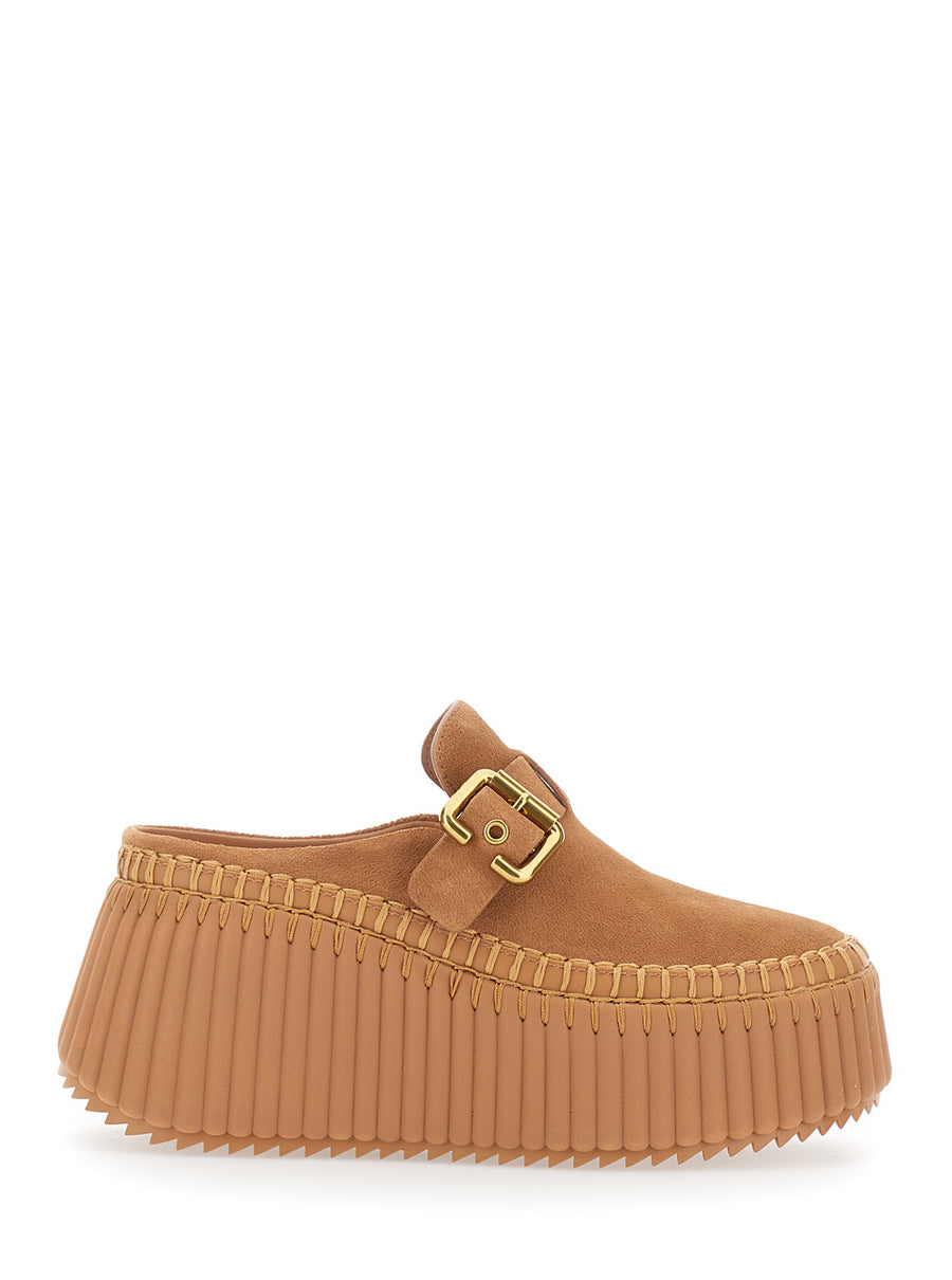 Mules Nama Brown Suede Leather
