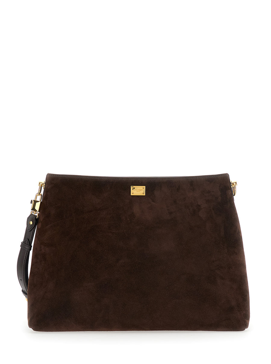 Shoulder Bag Vittoria Suede Brown