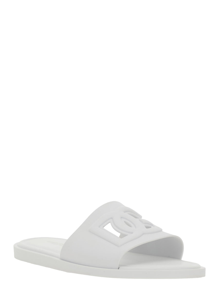 Sandals Slip-On White Rubber