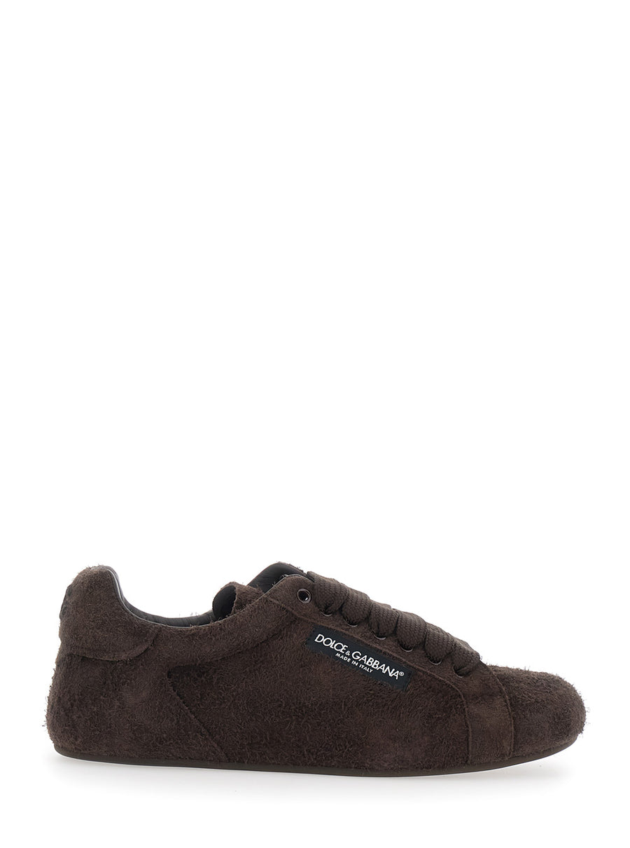 Sneakers Portofino Brown Suede Trainers