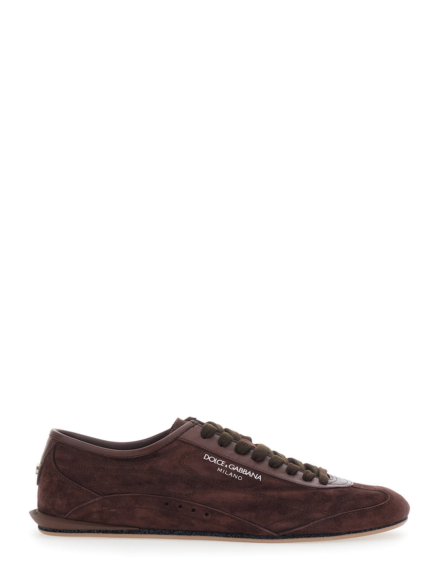Low-Top Sneakers Gimondi Plus Brown Suede Trainers