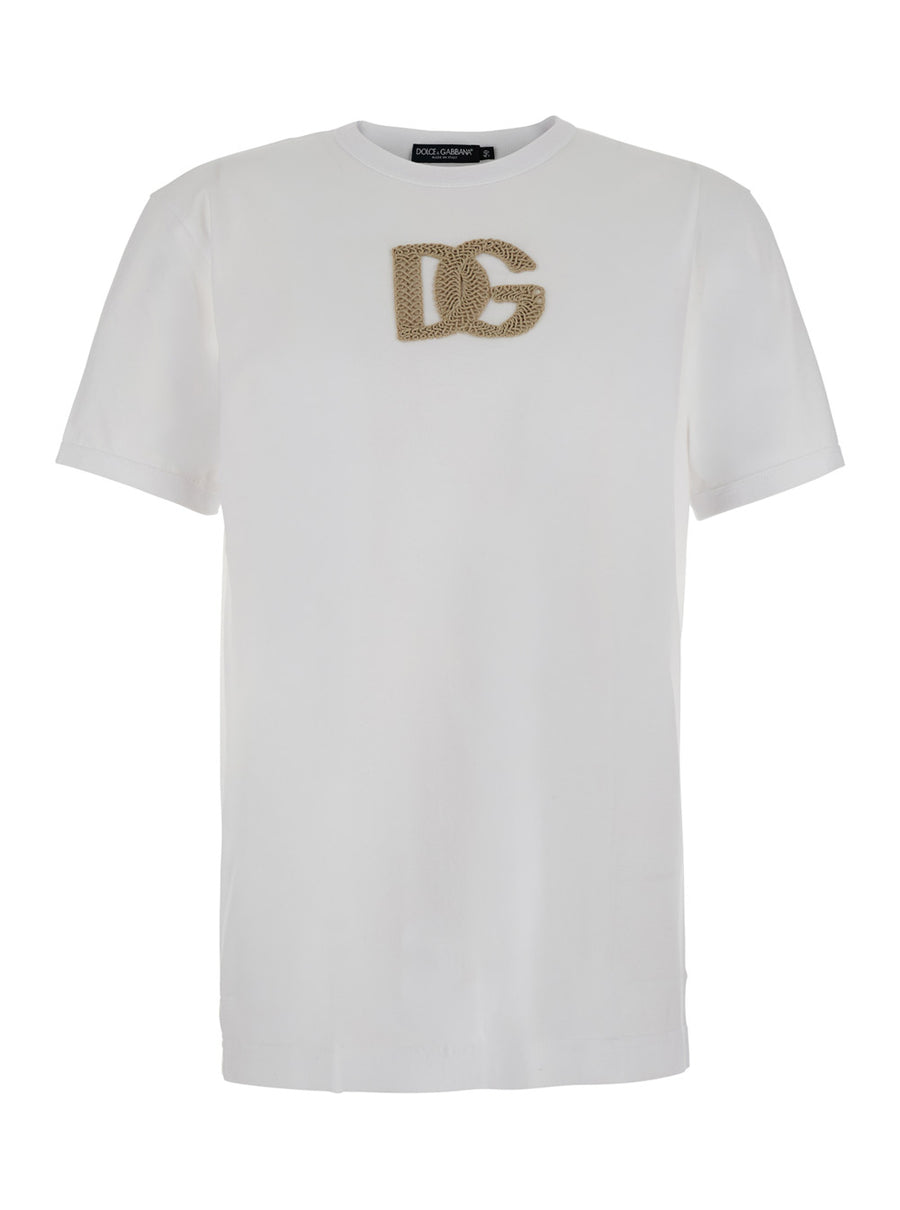 Crew Neck T-Shirt White Cotton T-shirts
