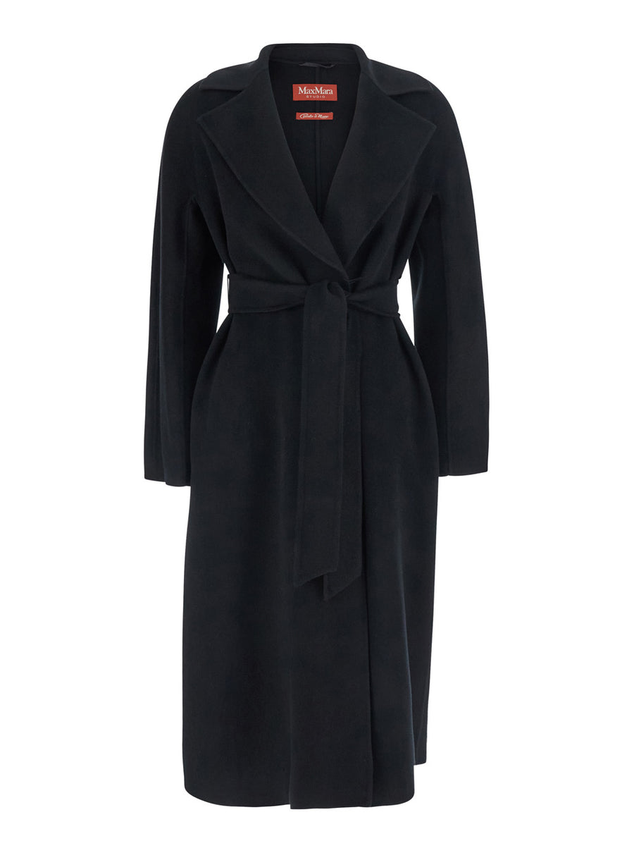 Coat Black Wool-Cashmere
