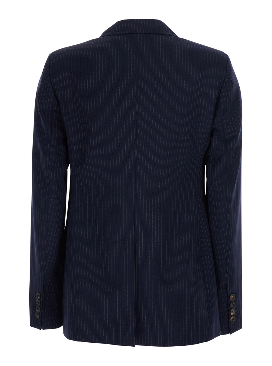 Jacket Mstumico Blue Wool Blazers