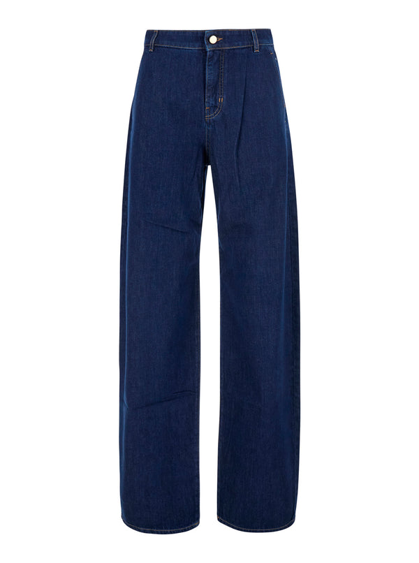 Trousers Blue Tech Fabric Cotton