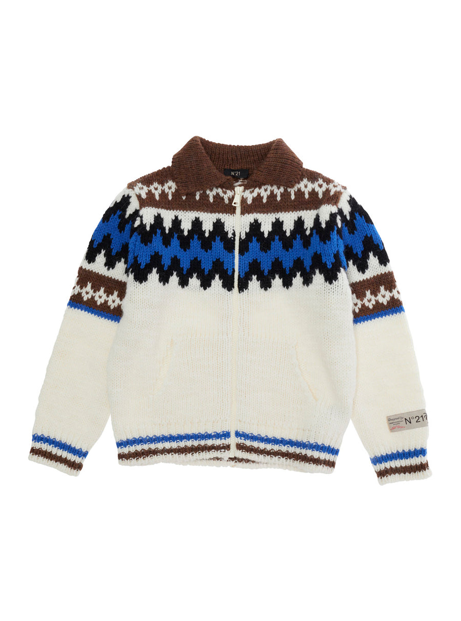 Girls Multicolour Sweater Acrylic Tops