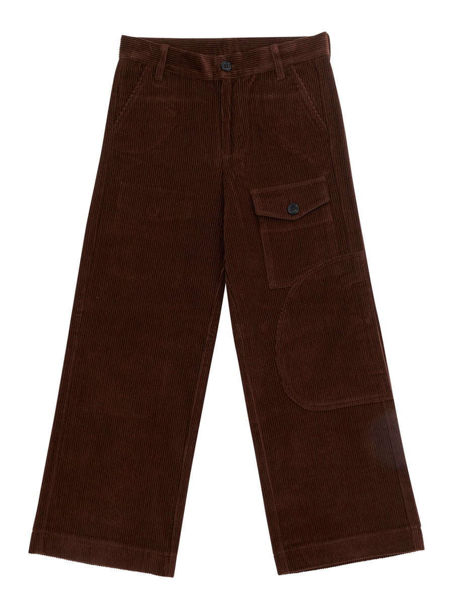 Boys Trousers Cotton Brown