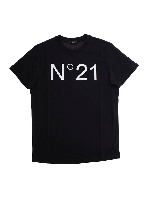 T-Shirt Crew Neck Black Cotton T-shirts