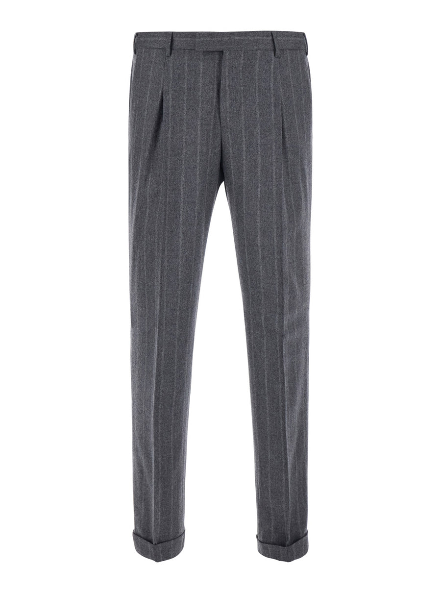 Trousers Wool-Blend Grey Wool Blend