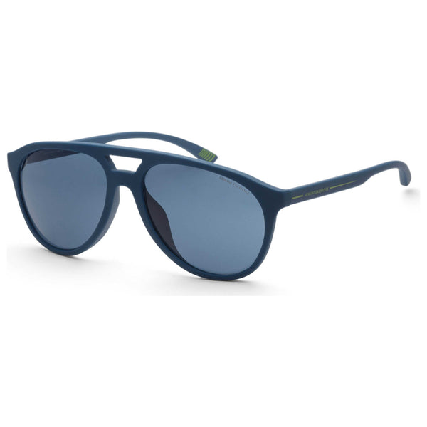 Armani Exchange Mens 59mm Matte Dark Blue Sunglasses Ax4156su-837680-59 One Color