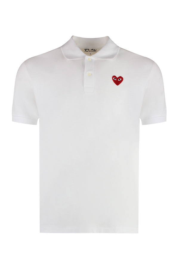 Cotton-Piqué Polo Shirt White
