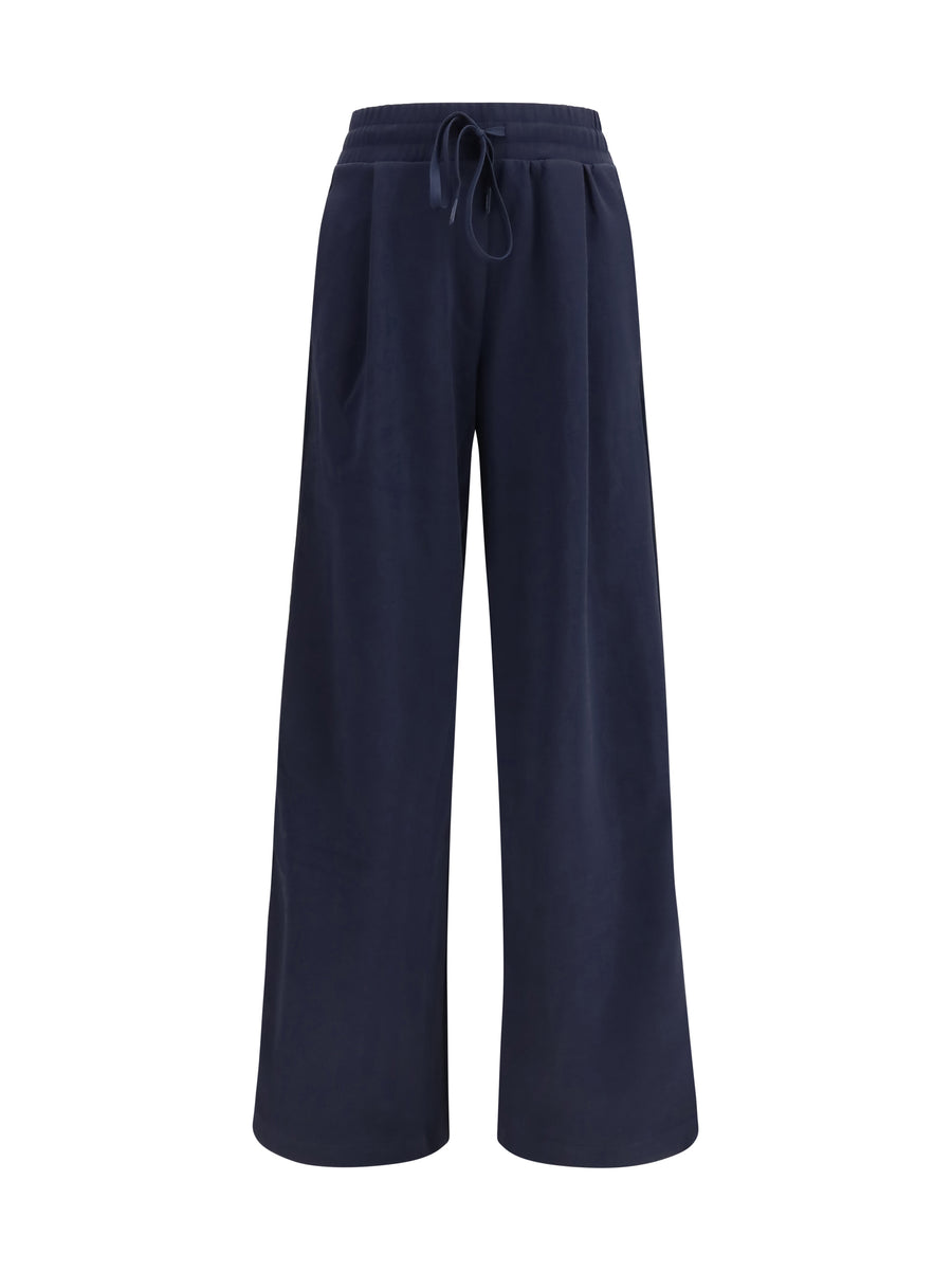 Max Mara Weekend 72% Cotton joggers in navy
