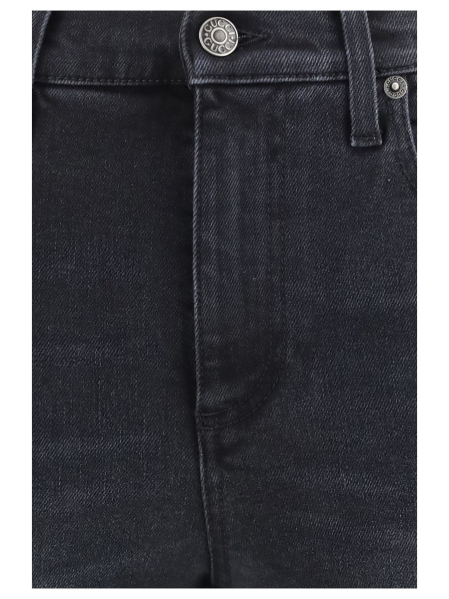 Jeans Skinny Black Cotton